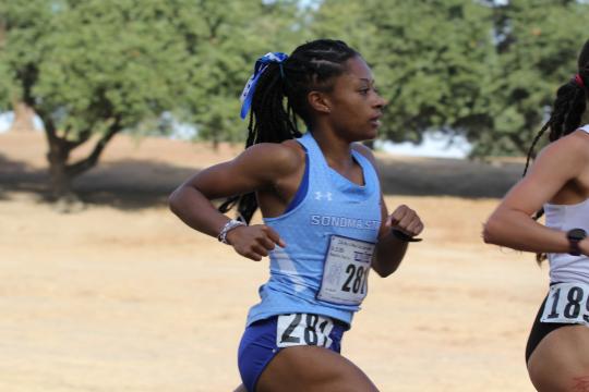 Student running